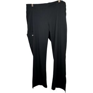 Grey's Anatomy Signature Black Cargo Scrub Pants Large Petite LP